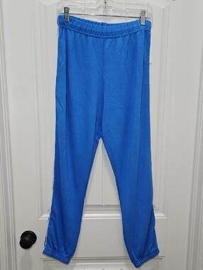 Aqua Bloomingdales Athletic Track Jogger Pants Small New